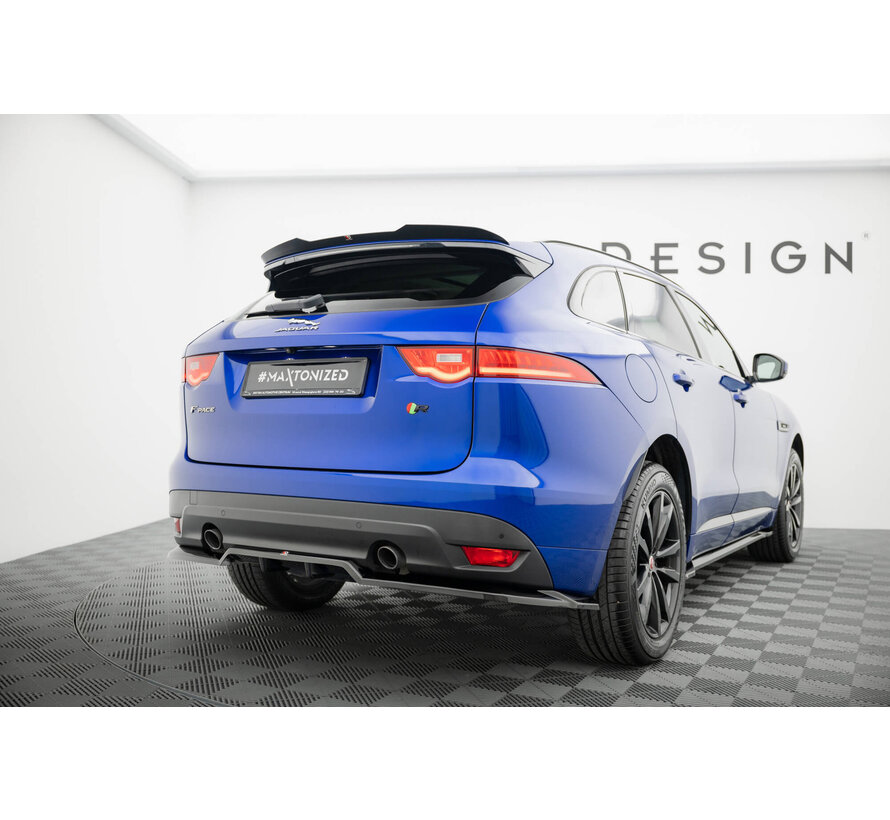 Maxton Design Rear Splitter (with vertical bars) Jaguar F-Pace R-Sport Mk1