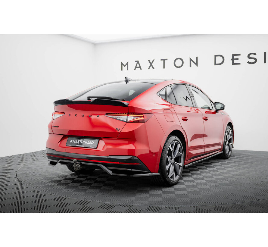 Maxton Design Rear Splitter (with vertical bars) Skoda Enyaq Coupe iV