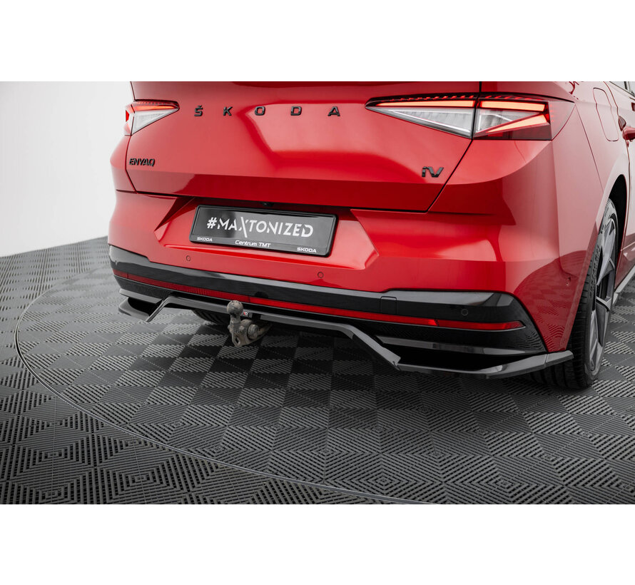 Maxton Design Rear Splitter (with vertical bars) Skoda Enyaq Coupe iV