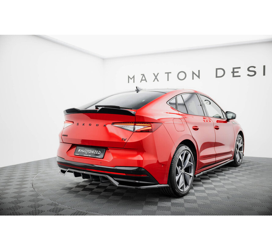 Maxton Design Rear Splitter (with vertical bars) Skoda Enyaq Coupe iV