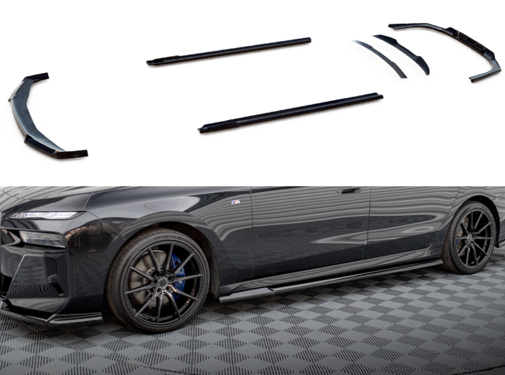 Maxton Design Maxton Design Set of Splitters BMW 740d M-Pack G70