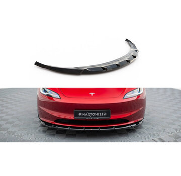 Maxton Design Maxton Design Front Splitter  V.2 Tesla Model 3 Project Highland(Facelift)