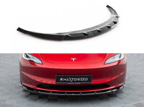Maxton Design Maxton Design Front Splitter  V.2 Tesla Model 3 Project Highland(Facelift)