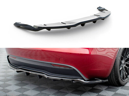 Maxton Design Maxton Design Rear Splitter (with vertical bars) V.1 Tesla Model 3 Project Highland(Facelift)