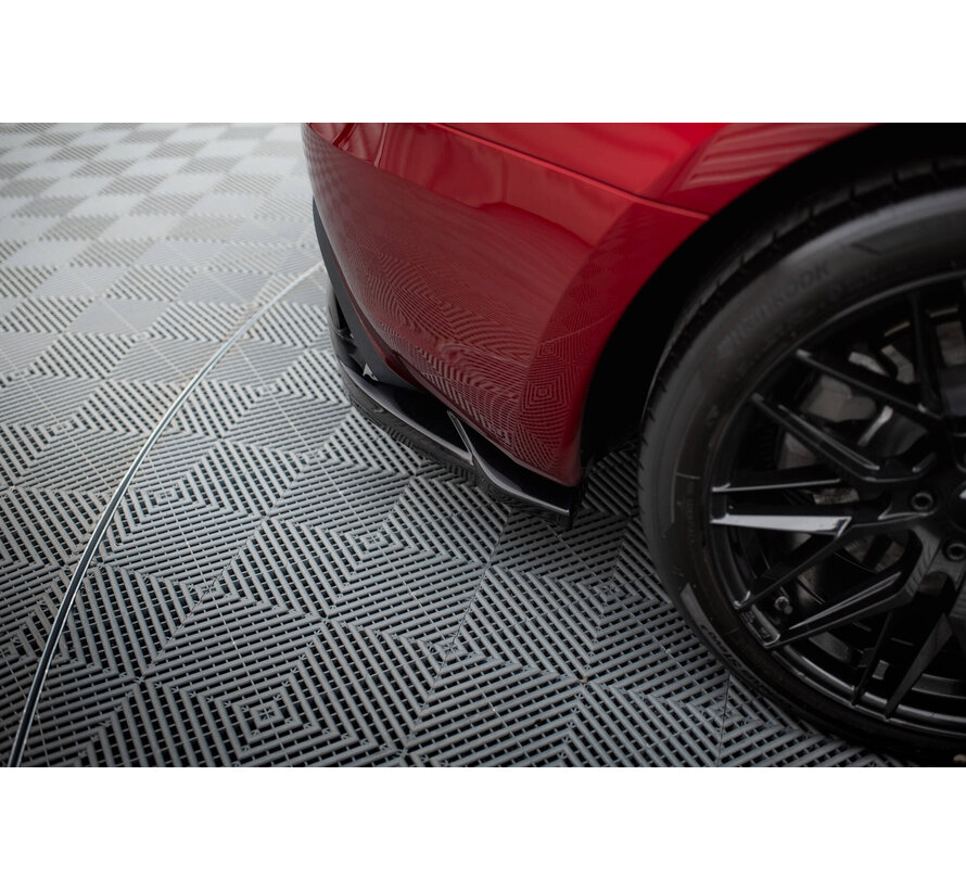Maxton Design Rear Splitter (with vertical bars) V.1 Tesla Model 3 Project Highland(Facelift)