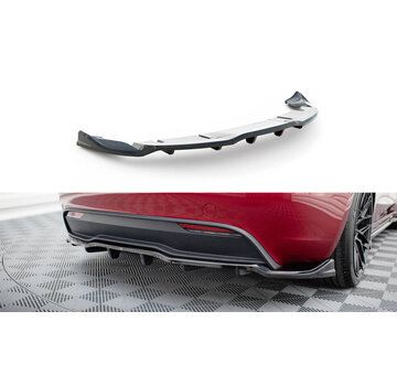 Maxton Design Maxton Design Rear Splitter (with vertical bars) V.2 Tesla Model 3 Project Highland(Facelift)
