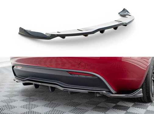 Maxton Design Maxton Design Rear Splitter (with vertical bars) V.2 Tesla Model 3 Project Highland(Facelift)