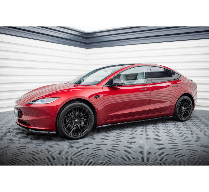 Maxton Design Side Skirts Diffusers V.2 Tesla Model 3 Mk1 / Mk1 Facelift
