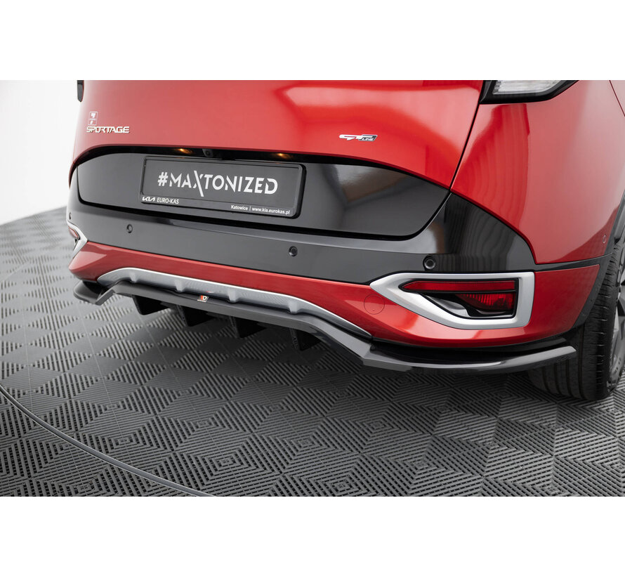 Maxton Design Rear Splitter (with vertical bars) Kia Sportage GT-Line Mk5