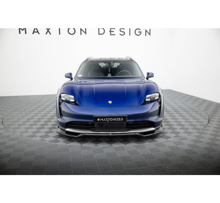 Maxton Design Front Splitter  Porsche Taycan Cross Turismo 4S