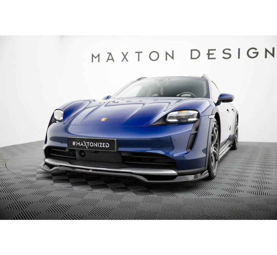 Maxton Design Front Splitter  Porsche Taycan Cross Turismo 4S