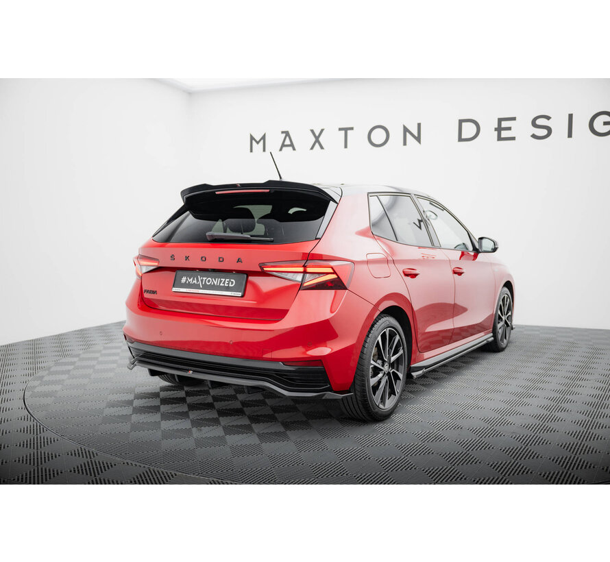 Maxton Design Rear Splitter (with vertical bars) Skoda Fabia Monte Carlo Mk4