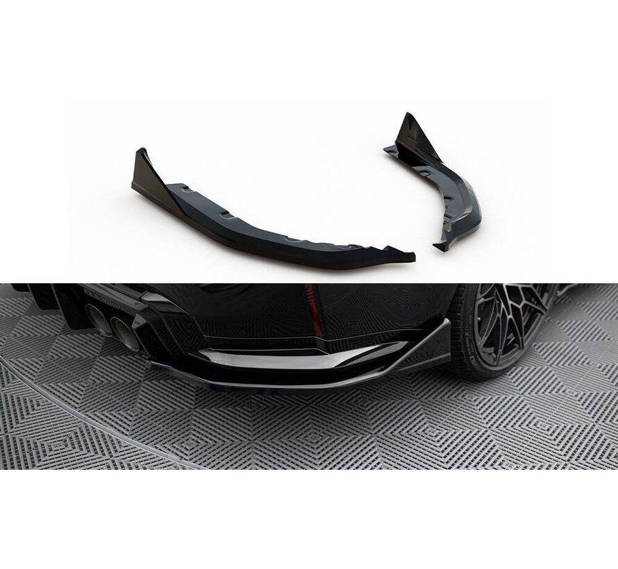 Maxton Design Rear Side Splitters V.6 CSL Look (For rear valance v.1)  BMW M3 Sedan / Touring G80 / G81