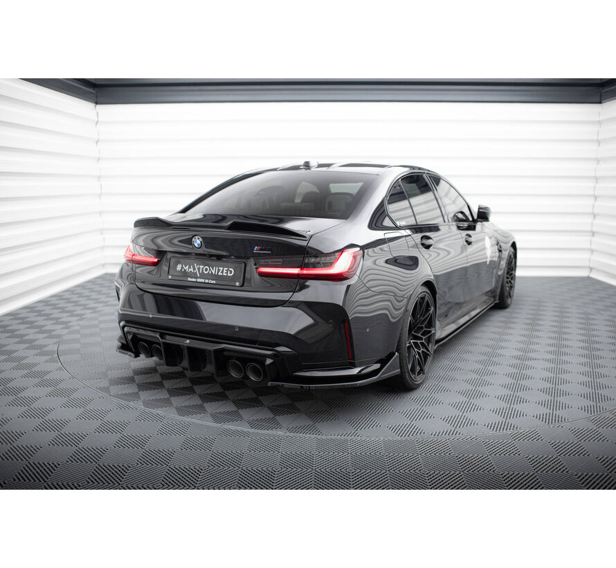 Maxton Design Rear Side Splitters V.6 CSL Look (For rear valance v.1)  BMW M3 Sedan / Touring G80 / G81