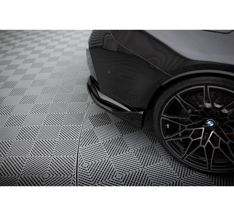 Maxton Design Rear Side Splitters V.6 CSL Look (For rear valance v.1)  BMW M3 Sedan / Touring G80 / G81