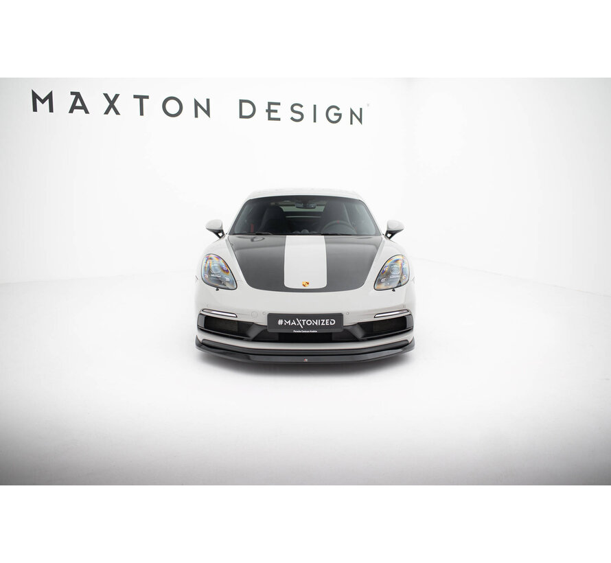 Maxton Design Front Splitter  V.1 Porsche 718 Cayman GTS 982c