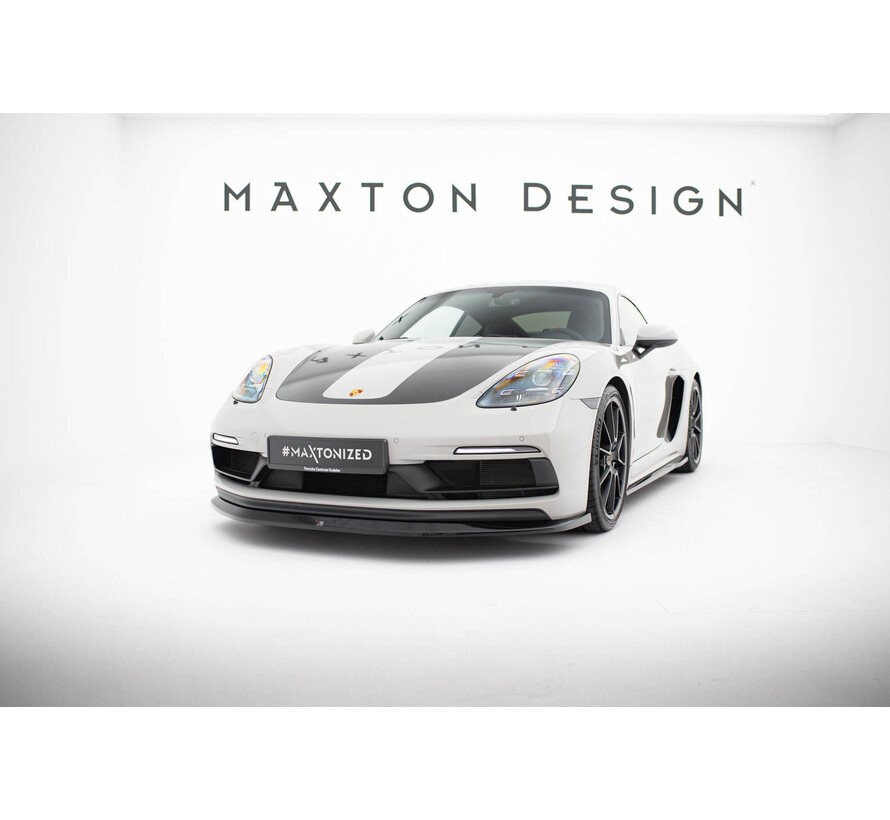 Maxton Design Front Splitter  V.1 Porsche 718 Cayman GTS 982c