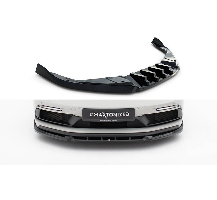 Maxton Design Front Splitter  V.2 Porsche 718 Cayman GTS 982c