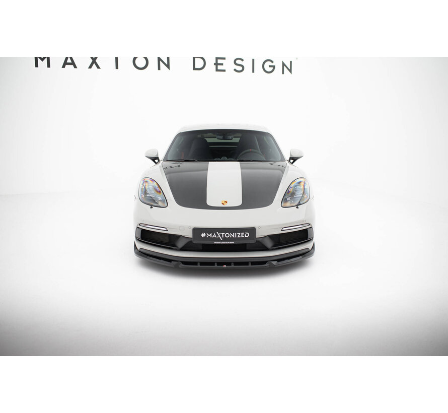 Maxton Design Front Splitter  V.2 Porsche 718 Cayman GTS 982c