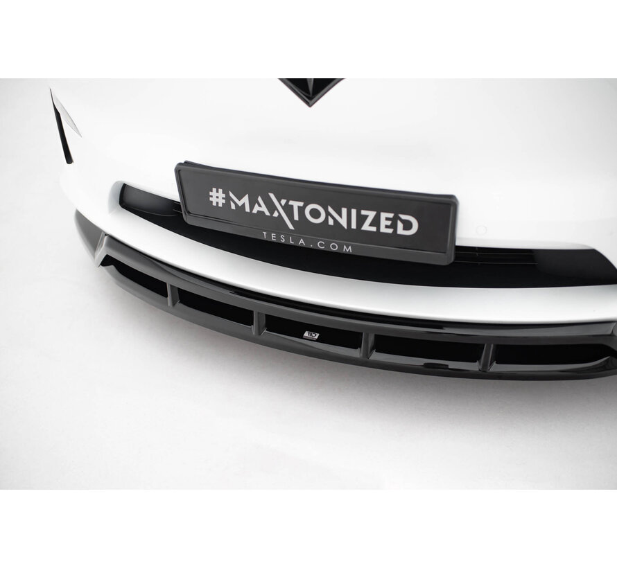 Maxton Design Front Splitter V.3 Tesla Model X Mk1 Facelift