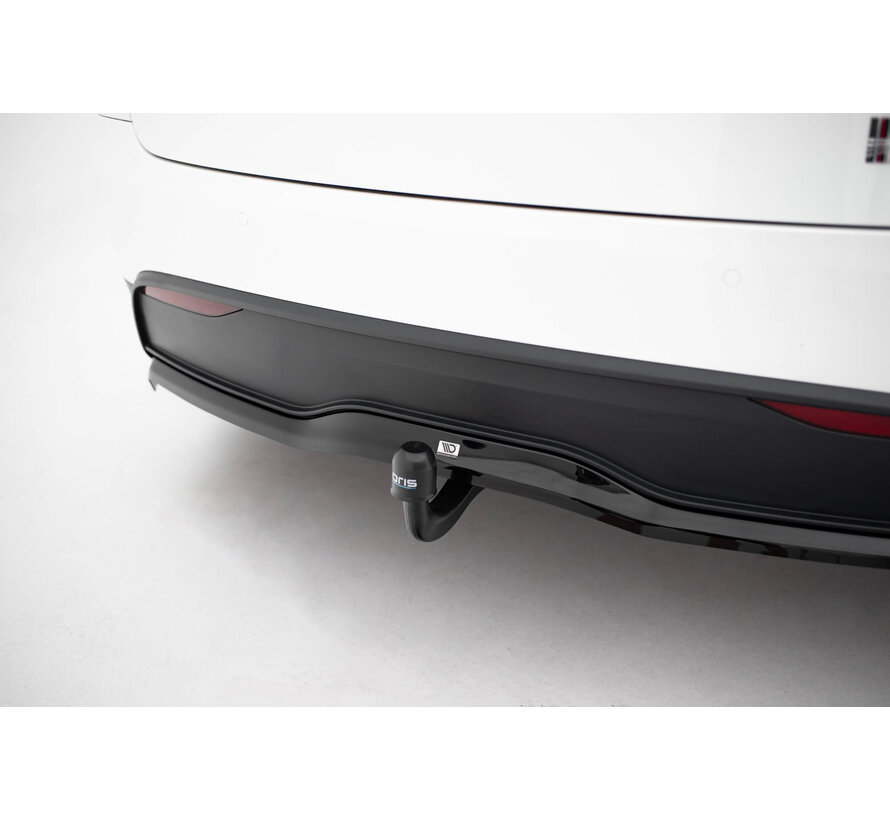 Maxton Design Rear Splitter (with vertical bars) V.2 Tesla Model X Mk1 Facelift