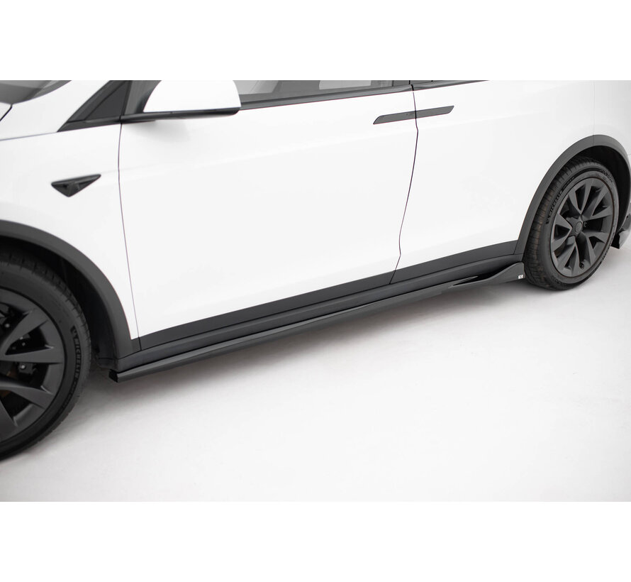 Maxton Design Side Skirts Diffusers V.2 Tesla Model X Mk1 Facelift