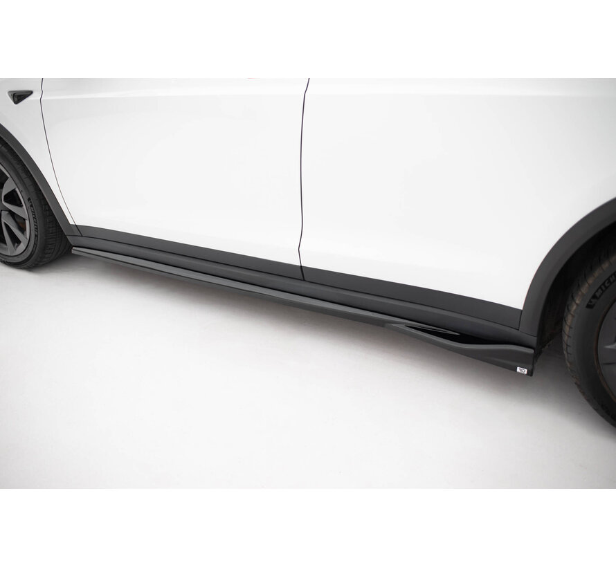 Maxton Design Side Skirts Diffusers V.2 Tesla Model X Mk1 Facelift