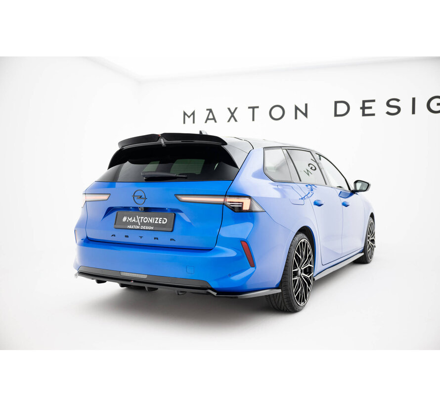 Maxton Design Rear Splitter (with vertical bars) Opel Astra Sports Tourer L (MK6)