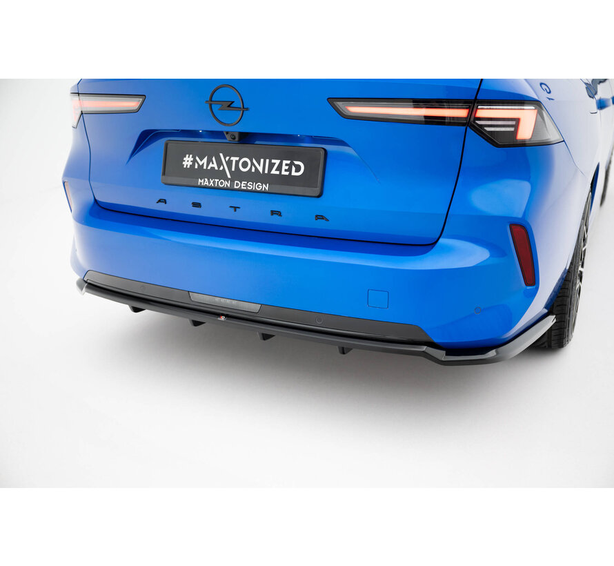 Maxton Design Rear Splitter (with vertical bars) Opel Astra Sports Tourer L (MK6)