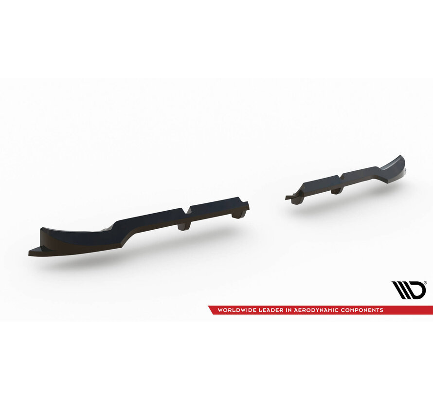 Maxton Design Rear Splitter (with vertical bars) Brabus Smart Fortwo C451 Facelift