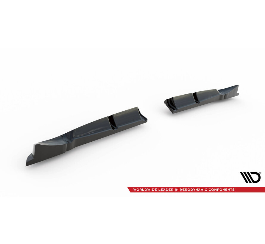 Maxton Design Rear Splitter (with vertical bars) Brabus Smart Fortwo C451 Facelift