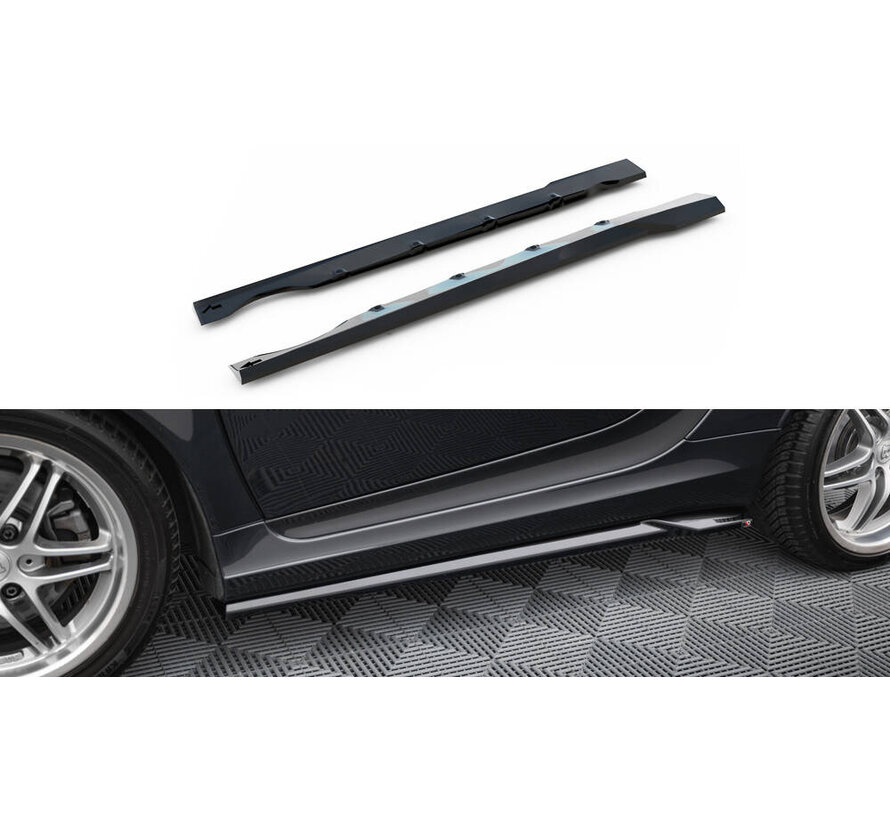 Maxton Design Side Skirts Diffusers Brabus Smart Fortwo C451 Facelift