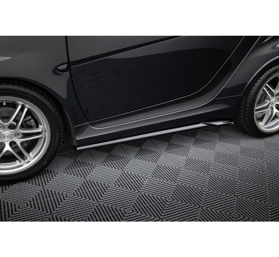 Maxton Design Side Skirts Diffusers Brabus Smart Fortwo C451 Facelift