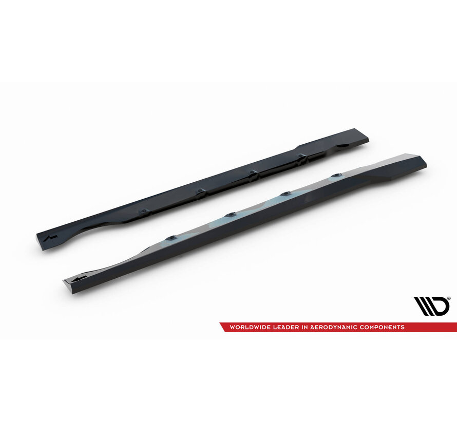 Maxton Design Side Skirts Diffusers Brabus Smart Fortwo C451 Facelift