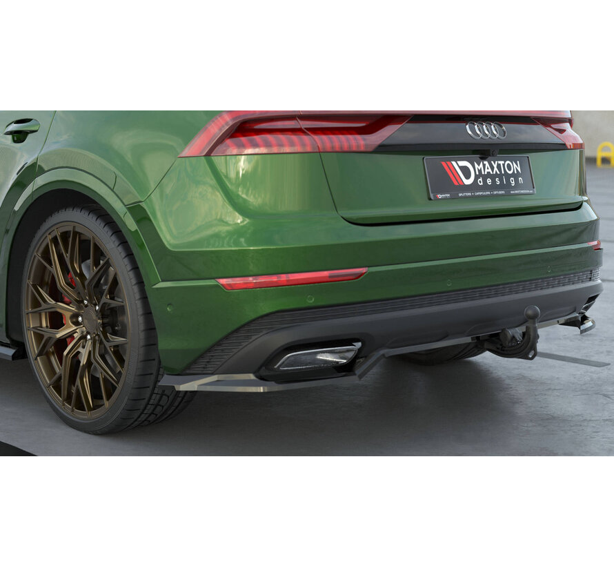 Maxton Design Rear Splitter (with vertical bars) Audi Q8 Mk1 Facelift
