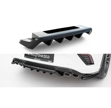 Maxton Design Maxton Design Central Rear Splitter (with vertical bars) Volkswagen T-Roc R Mk1
