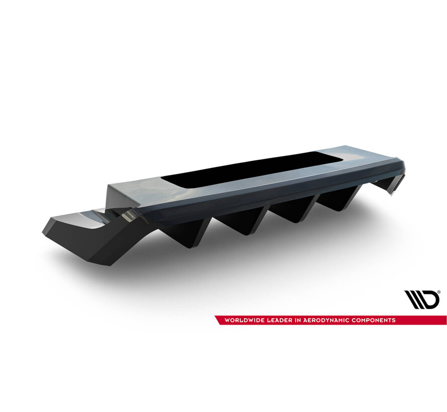 Maxton Design Central Rear Splitter (with vertical bars) Volkswagen T-Roc R Mk1