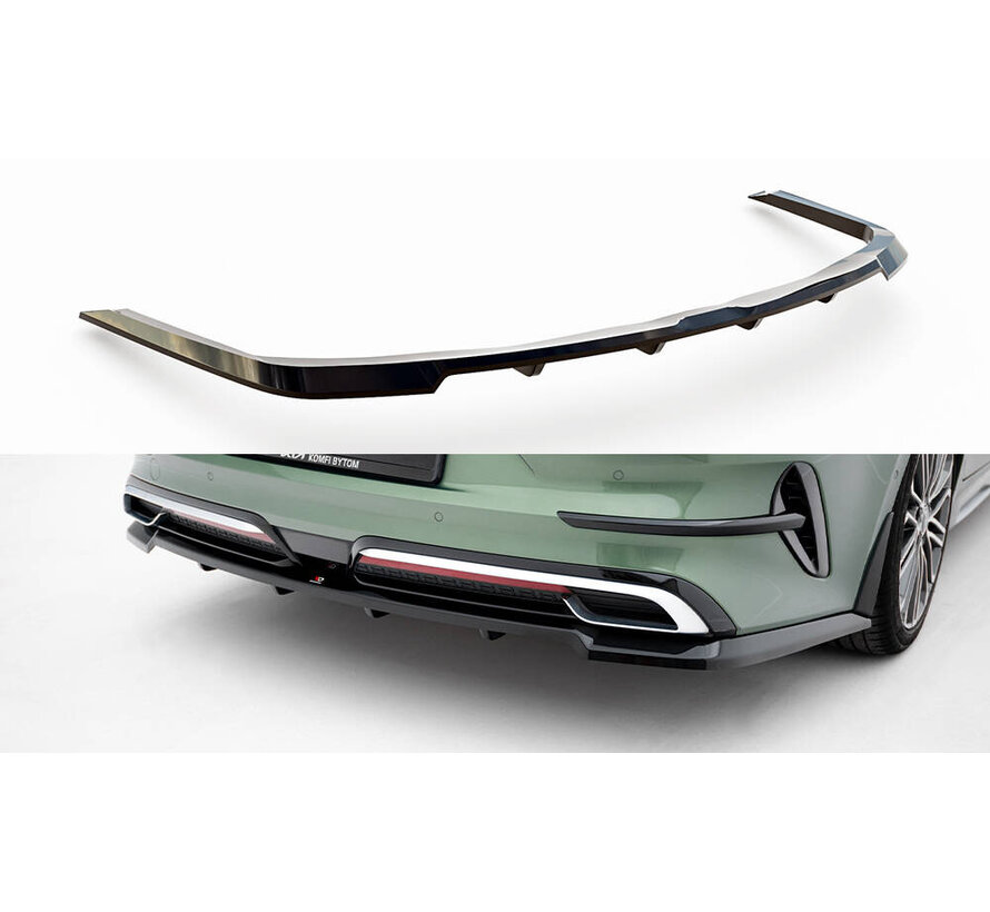 Maxton Design Rear Splitter (with vertical bars) Kia Proceed GT-Line Mk1 Facelift