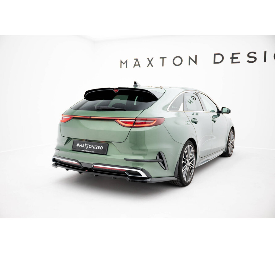 Maxton Design Rear Splitter (with vertical bars) Kia Proceed GT-Line Mk1 Facelift