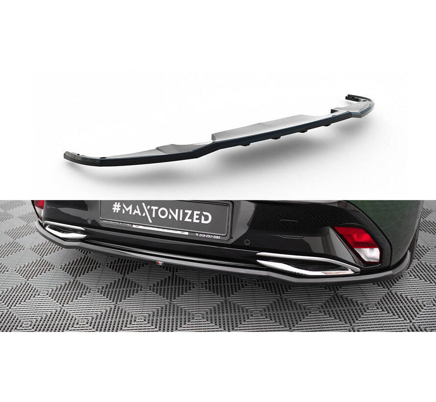 Maxton Design Rear Splitter (with vertical bars) Peugeot 308 Hatchback Mk3