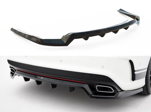 Maxton Design Maxton Design Rear Splitter (with vertical bars) Mercedes-Benz CLA AMG-Line C117