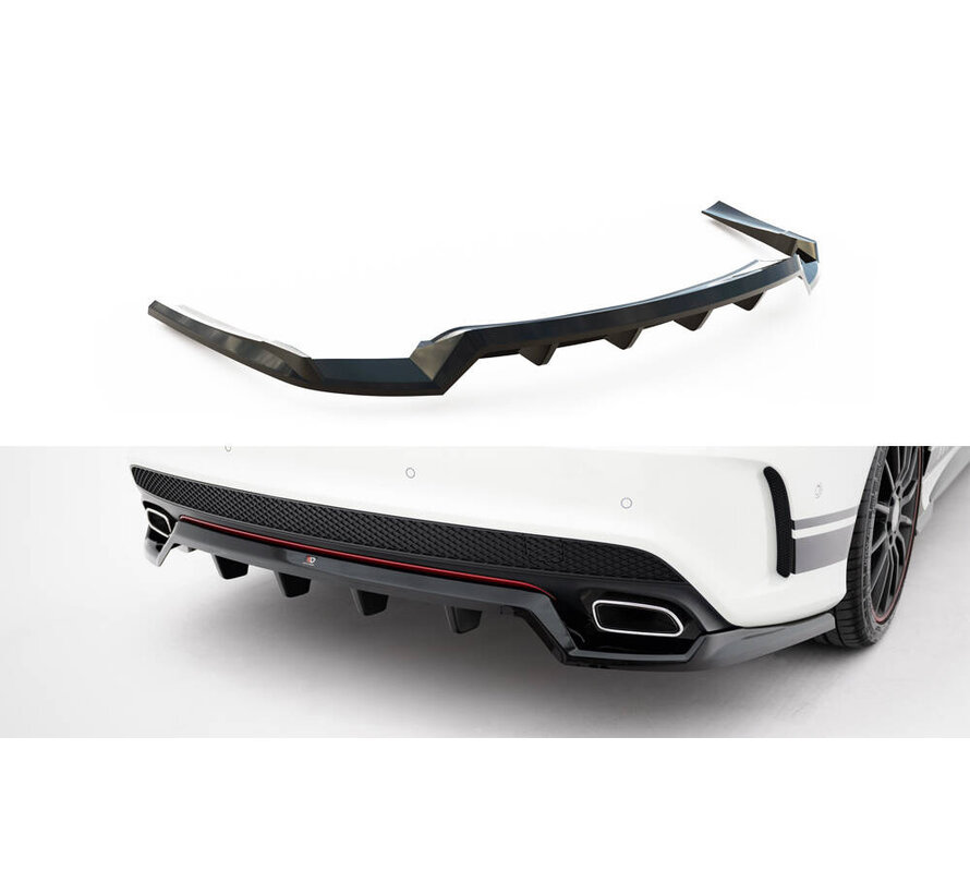 Maxton Design Rear Splitter (with vertical bars) Mercedes-Benz CLA AMG-Line C117