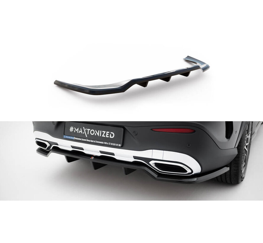 Maxton Design Rear Splitter (with vertical bars) Mercedes-Benz GLC Coupe AMG-Line C254