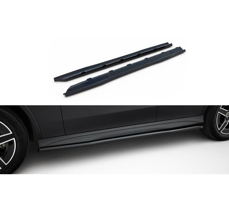 Maxton Design Side Skirts Diffusers Mercedes-Benz GLC Coupe AMG-Line C254