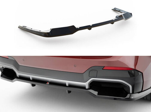 Maxton Design Maxton Design Rear Splitter (with vertical bars) BMW iX3 M-Pack G08 Facelift
