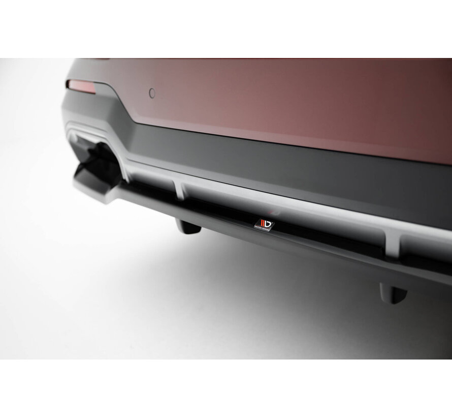 Maxton Design Rear Splitter (with vertical bars) BMW iX3 M-Pack G08 Facelift