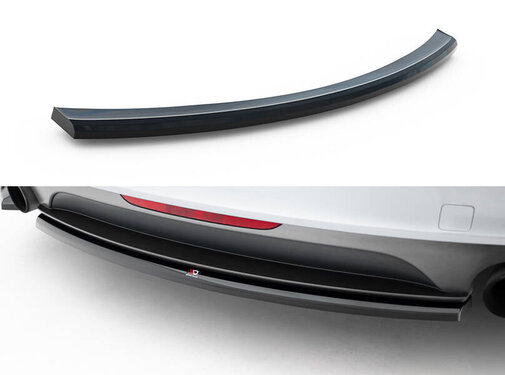 Maxton Design Maxton Design Central Rear Splitter for Audi TT S-Line 8J Facelift