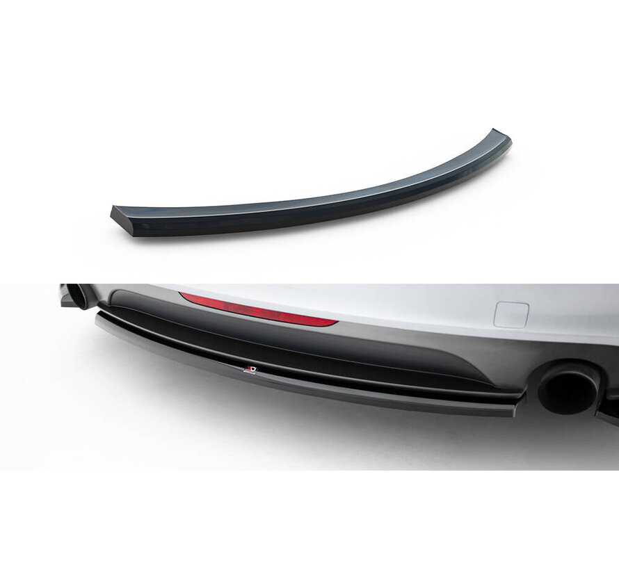 Maxton Design Central Rear Splitter for Audi TT S-Line 8J Facelift