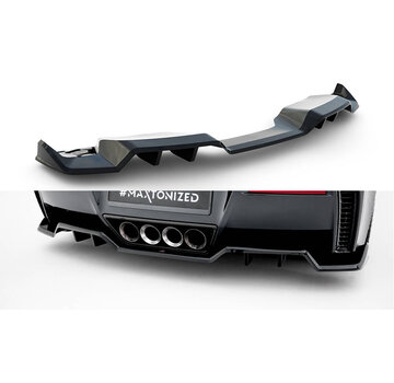 Maxton Design Maxton Design Central Rear Splitter (with vertical bars) Chevrolet Corvette Z06 C7