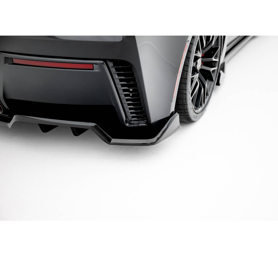 Maxton Design Central Rear Splitter (with vertical bars) Chevrolet Corvette Z06 C7